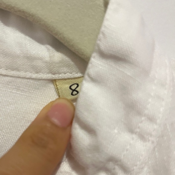 Nupkeet White Boys linen Shirt - Picture 4 of 5